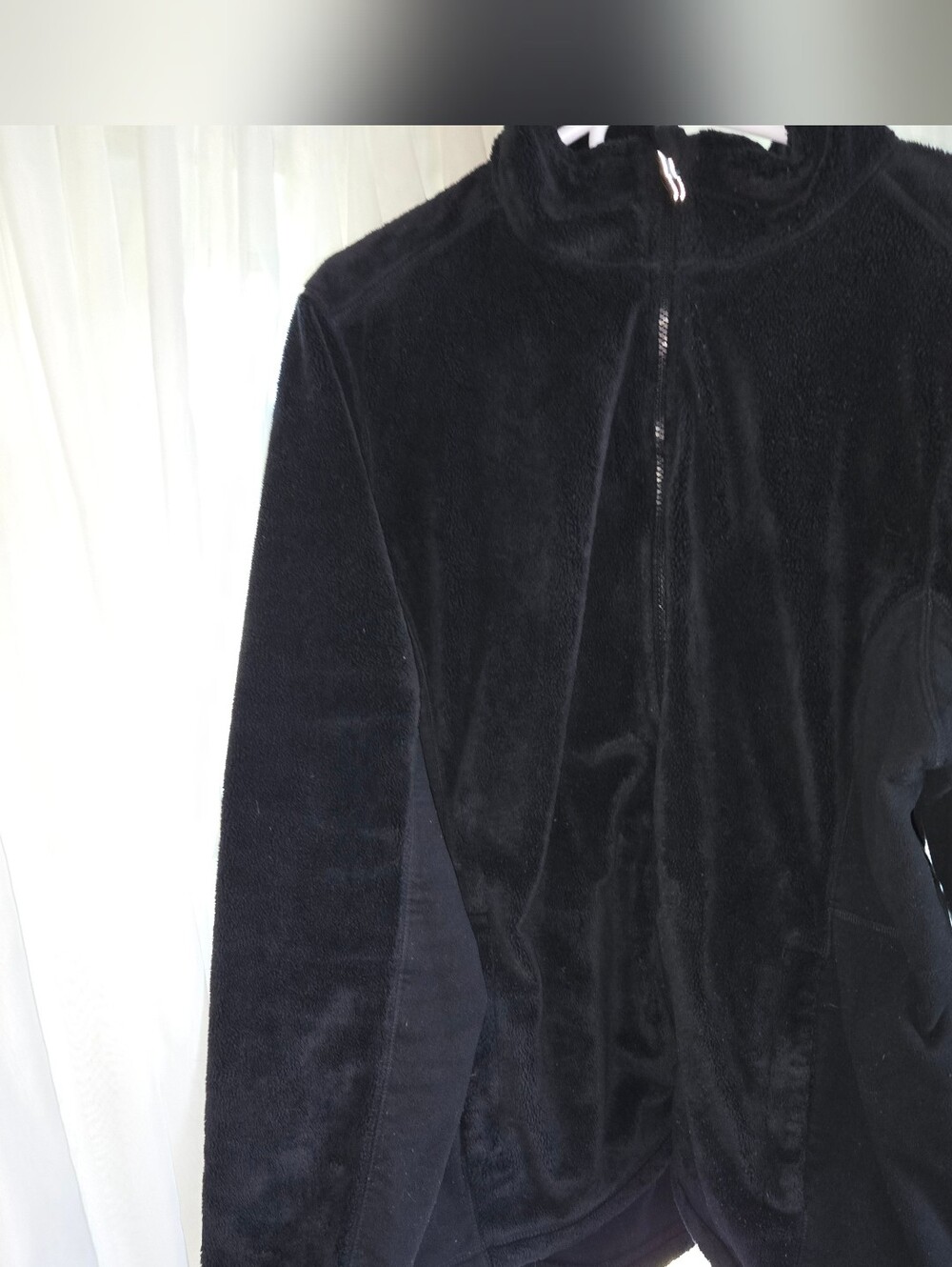 L.L. Bean Black Lux Fleece Zip-Up Jacket 2x Plus